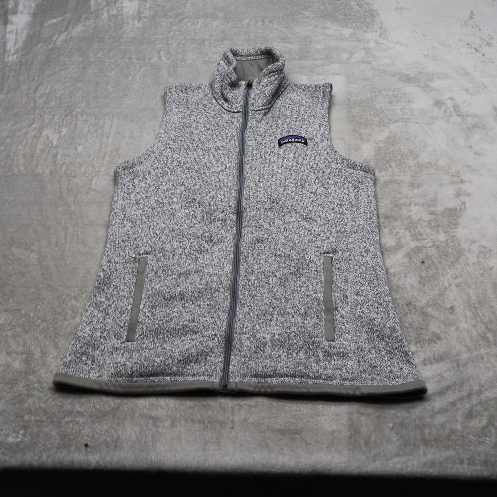 Patagonia Vest Women XS Gray Better Sweater Fleece Knit Full Zip Outdoor Hiking